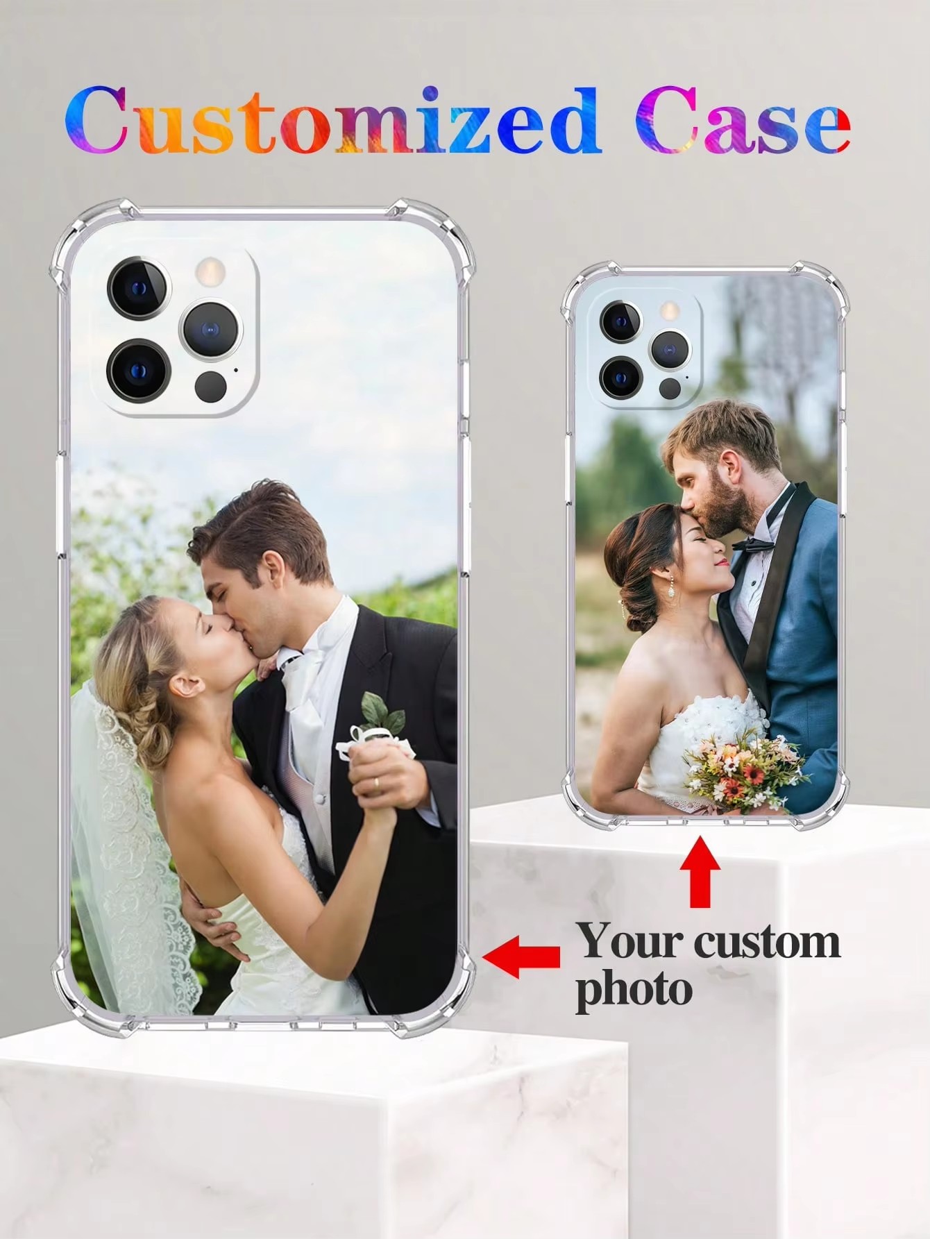 Phone Cases With Pictures - Coque transparente antichoc pour iPhone 18