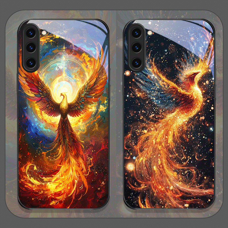 Phone Cases Aesthetic - Coque de téléphone en verre trempé,