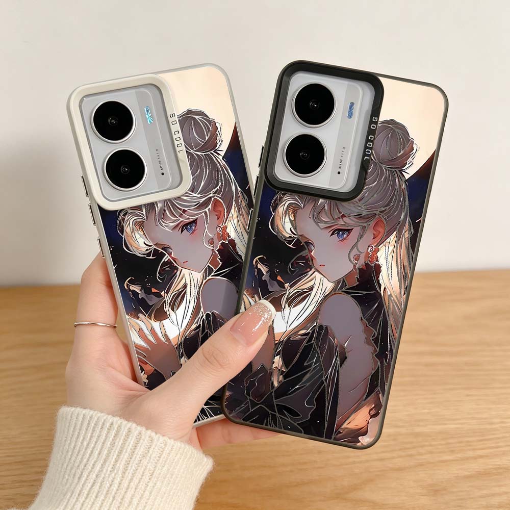 Phone Cases Realme - Coque de téléphone colorée argentée pour