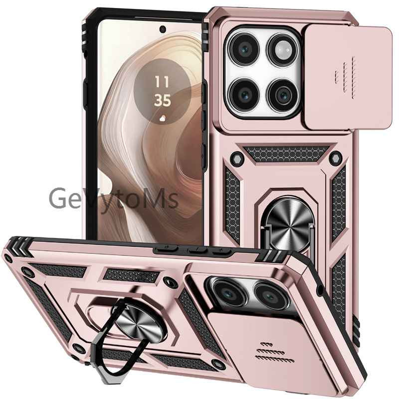 Phone Cases Motorola Edge 2025 - 360 ° Étui avec support pour