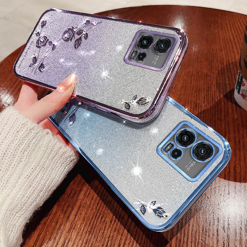 Coque florale plaquée pour Mot - Phone Cases Motorola Edge 2025 avis et prix